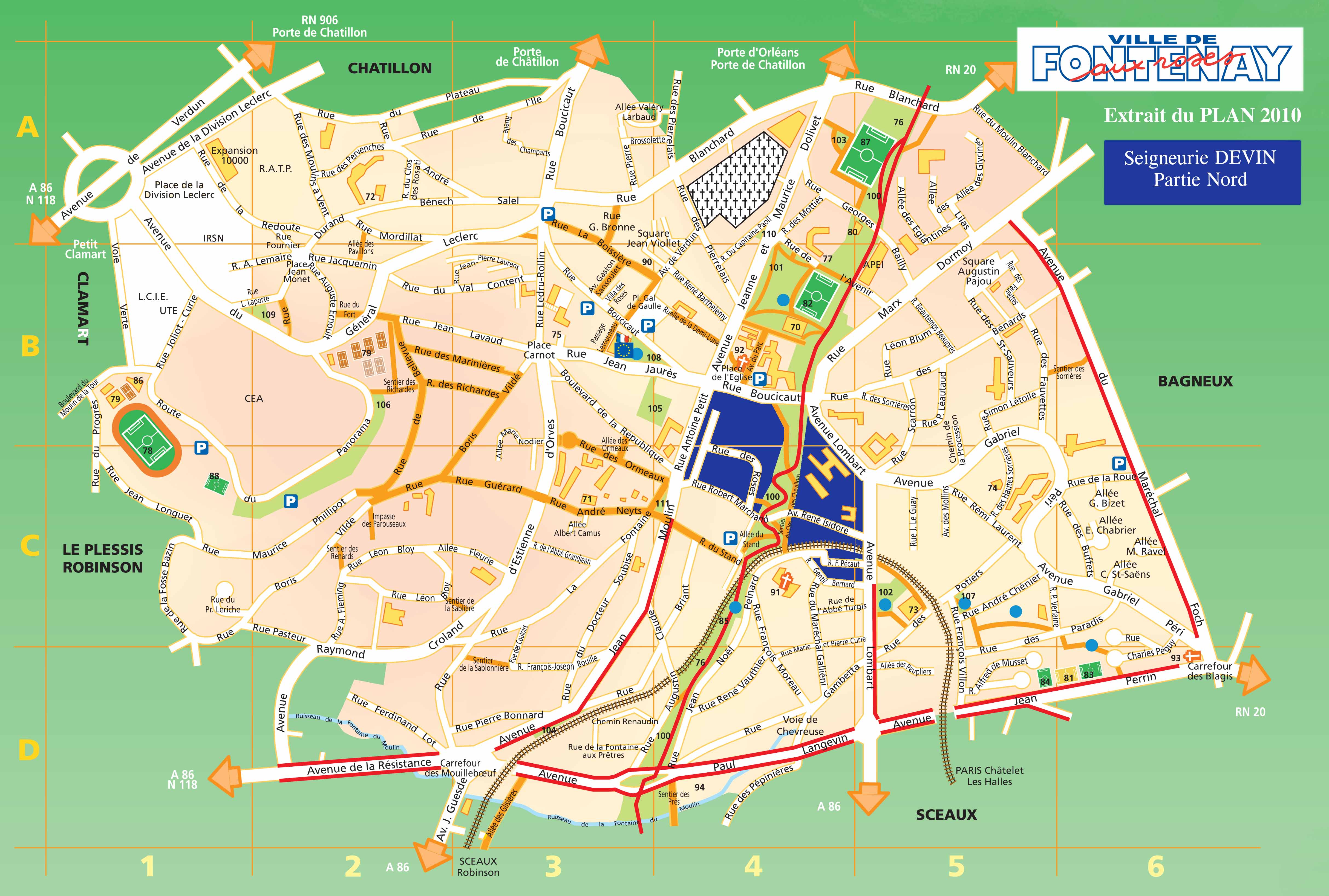 Plan ville far zone devin nord bd