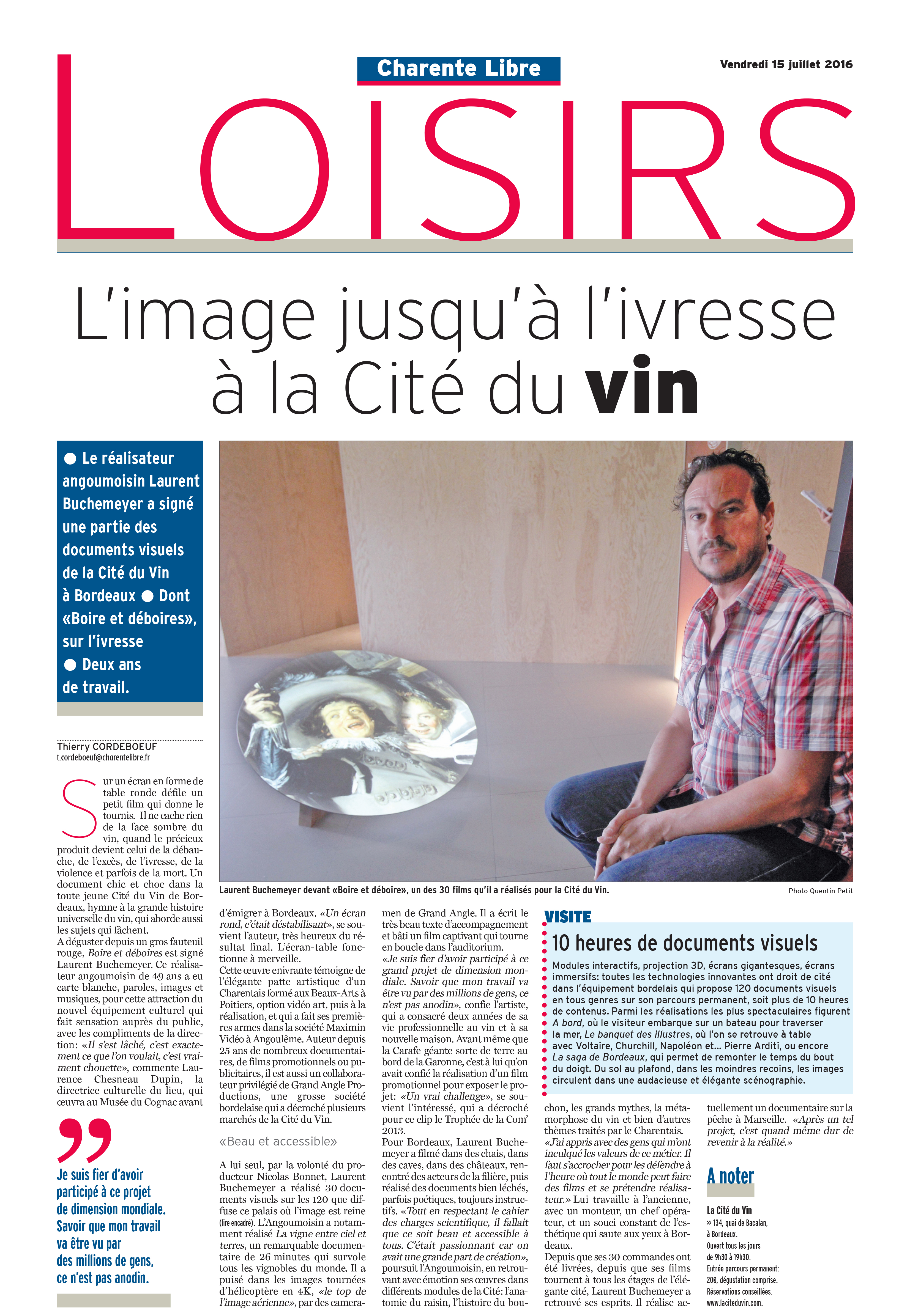 Charente libre 2016