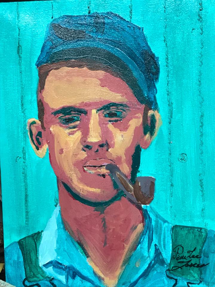 Pecheur peinture painting fisherman 3