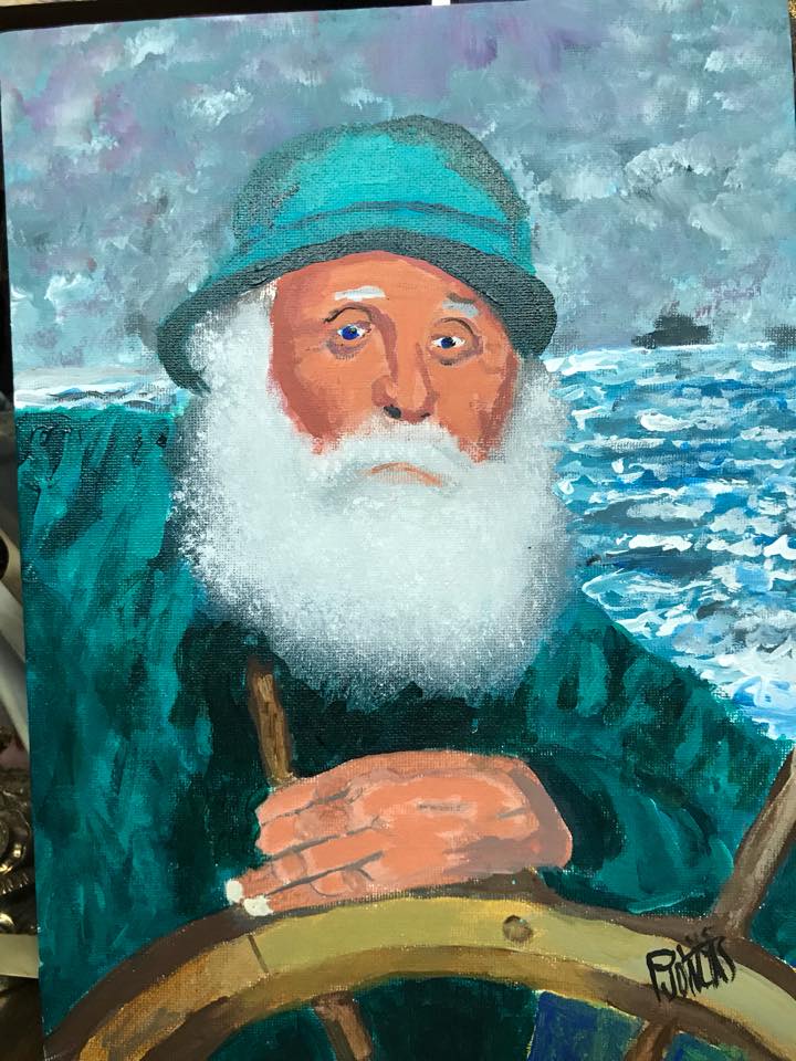 Pecheur peinture painting fisherman 5
