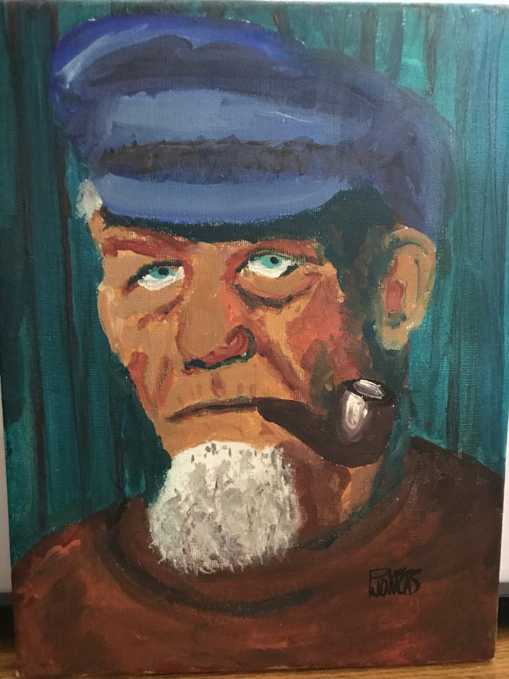 Pecheur peinture painting fisherman 7