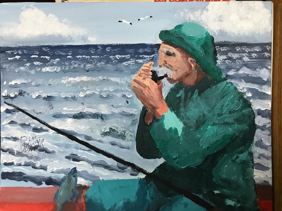 Pecheur peinture painting fisherman 9