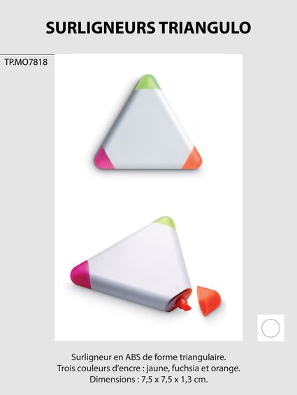 Surligneurs-triangulo