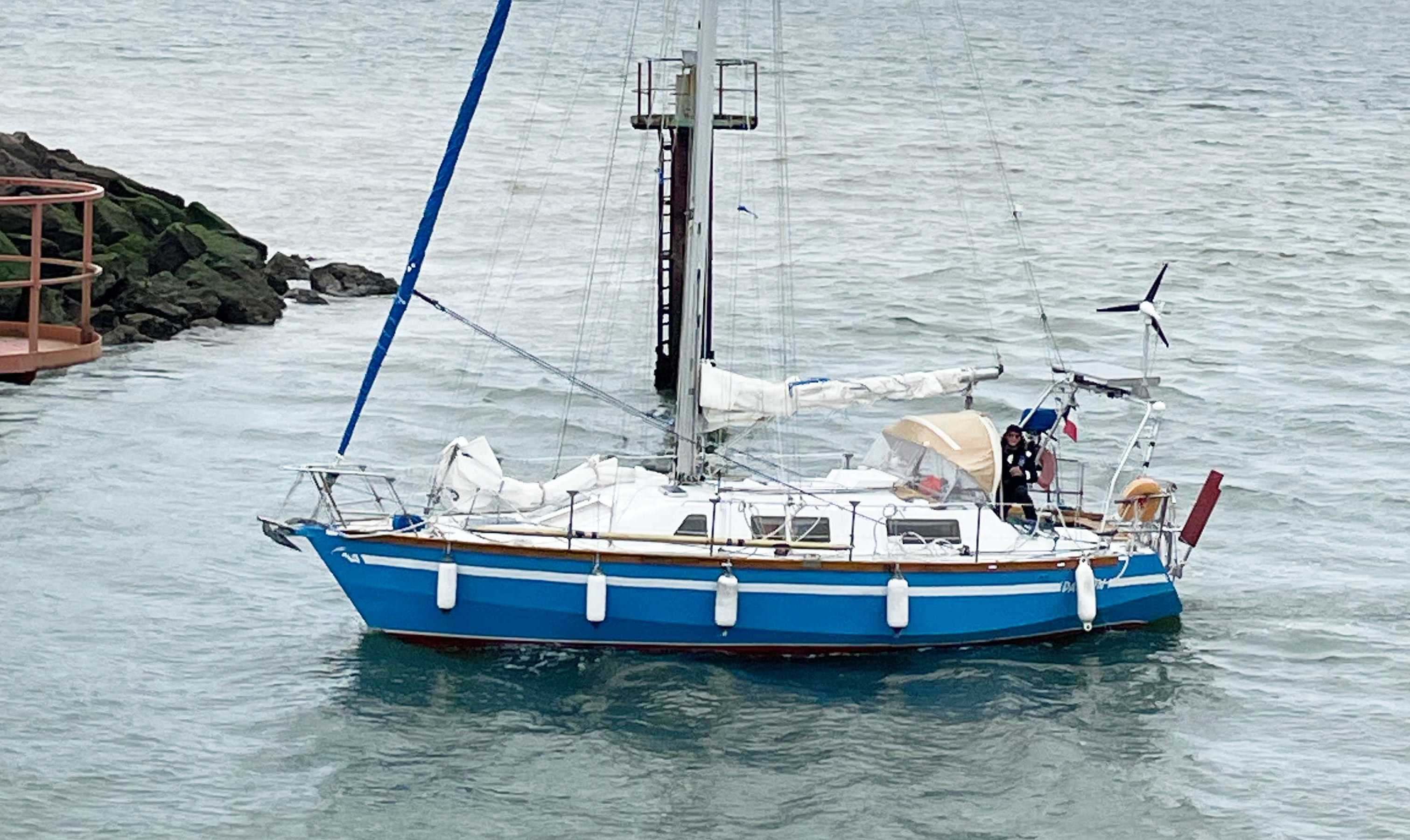 Arrivée de Danton à Pornichet après plus de 11 800 miles autour de l'Atlantique Nord