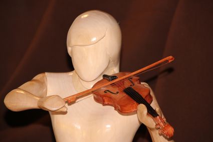 Sculpture la violoniste