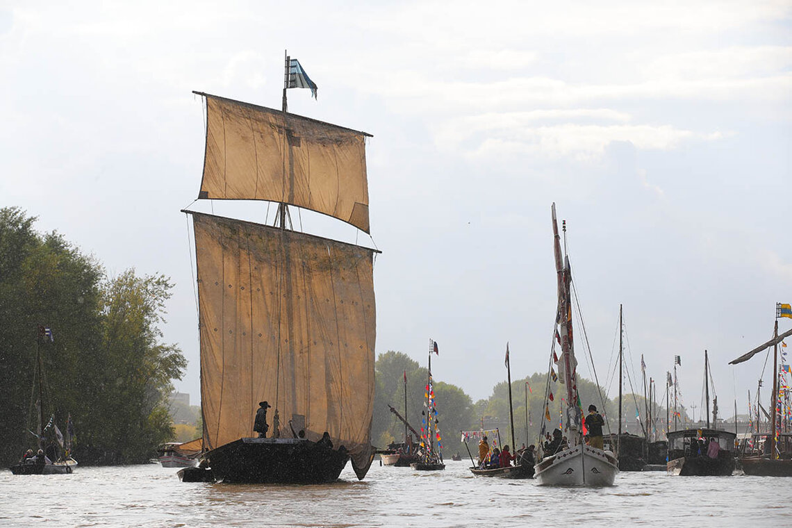 Parade vue sur bateaux