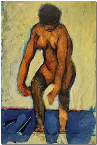 Peinture de l'artiste André Vereecken réalisée en 1967 (environ). Schilderij van kunstenaar André Vereecken gemaakt circa 1967. - 1967 (circa).01A - PHOTO (alb7)