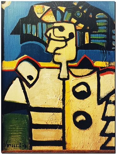 Œuvre de l'artiste André Vereecken réalisée vers 1980. Kunstwerk van de kunstenaar André Vereecken gemaakt circa 1980. - 1980 (circa).23 - PHOTO (alb3)