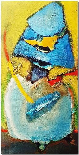 Peinture de l'artiste flamand André Vereecken réalisée vers 1980. Schilderij van de Vlaamse kunstenaar André Vereecken gemaakt circa 1980. - 1980 (circa).22 - PHOTO (alb3)