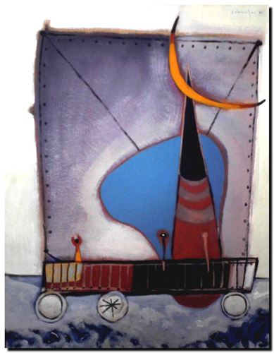 Œuvre de l'artiste André Vereecken réalisée vers 1980. Kunstwerk van de kunstenaar André Vereecken gemaakt circa 1980. - 1980 (circa).03 - DIAPO
