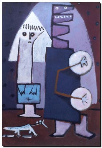 Peinture surrealiste de l’artiste peintre André Vereecken réalisée vers 1981. Surrealistisch schilderij van schilder André Vereecken gemaakt rond 1981.- 1981 (circa).23 - DIAPO