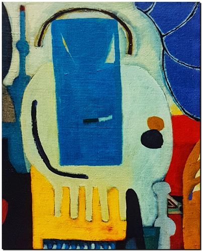 Peinture d'art de l'artiste belge André Vereecken réalisée vers 1985. Schilderij van de Belgische kunstenaar André Vereecken gemaakt circa 1985. - 1985 (circa).08 - PHOTO (alb5)