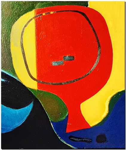 Œuvre d'art de l'artiste André Vereecken réalisée en 1985. Kunstwerk van de kunstenaar André Vereecken gemaakt in 1985. - 1985 (circa).15 - PHOTO (alb6)