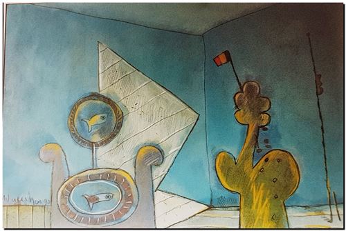 Schilderij van André Vereecken uit 1990.
20