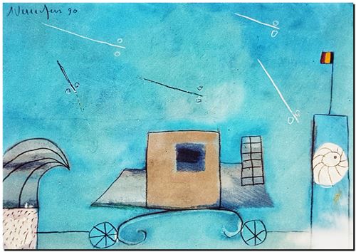Peinture d'André Vereecken de 1990.
5