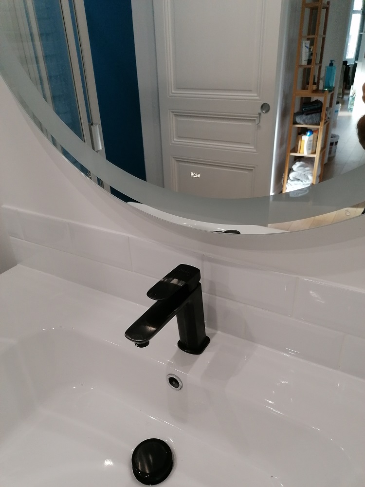 Mitigeur lavabo noir mat grohe