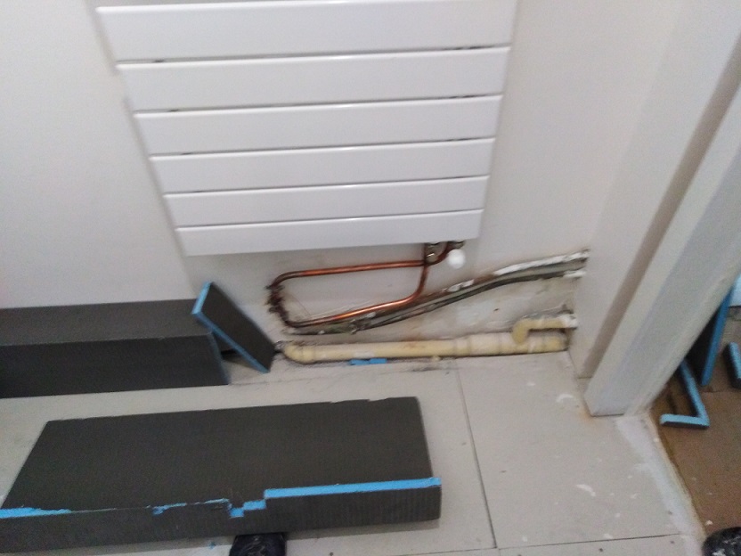 Coffrage tuyauterie salle de bain nantes