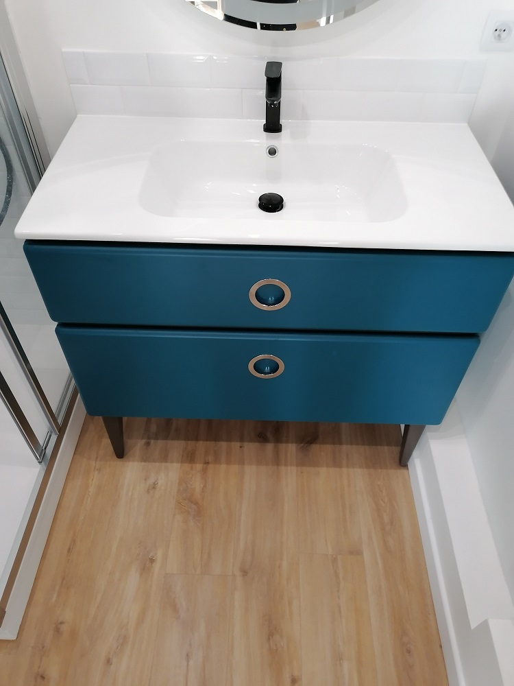 Installation meuble lavabo suspendu nantes