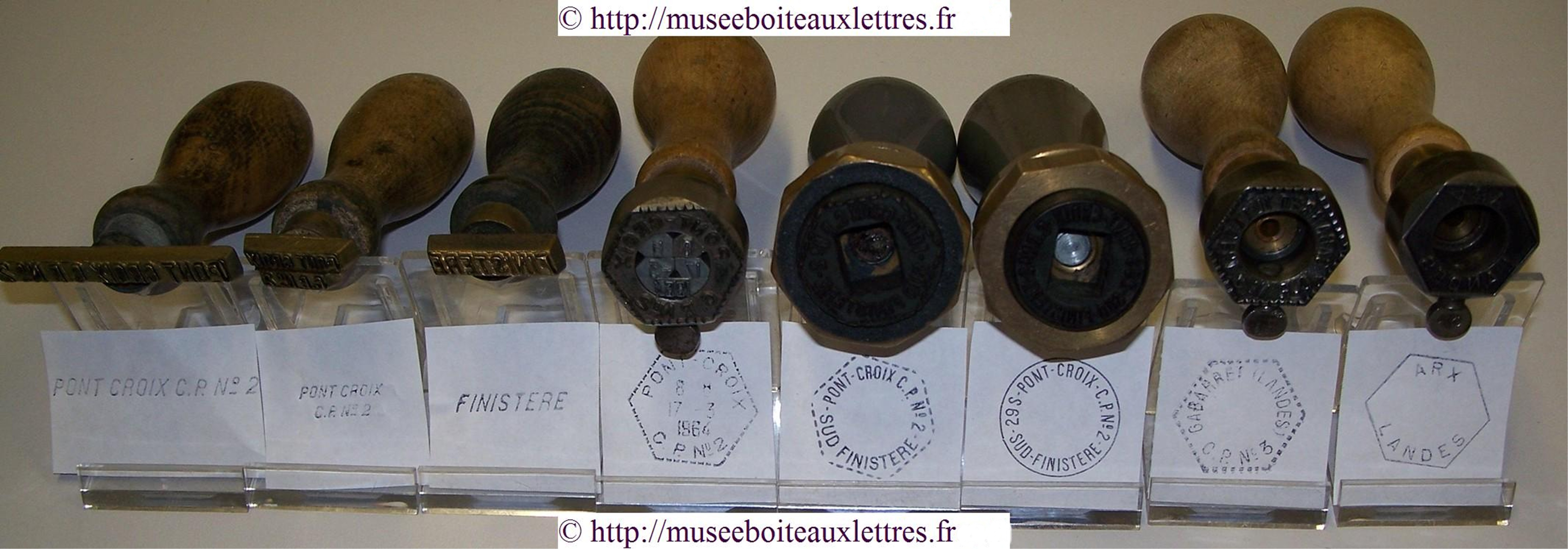 timbres à date tampon PTT pour la poste automobile rurale (PAR)
