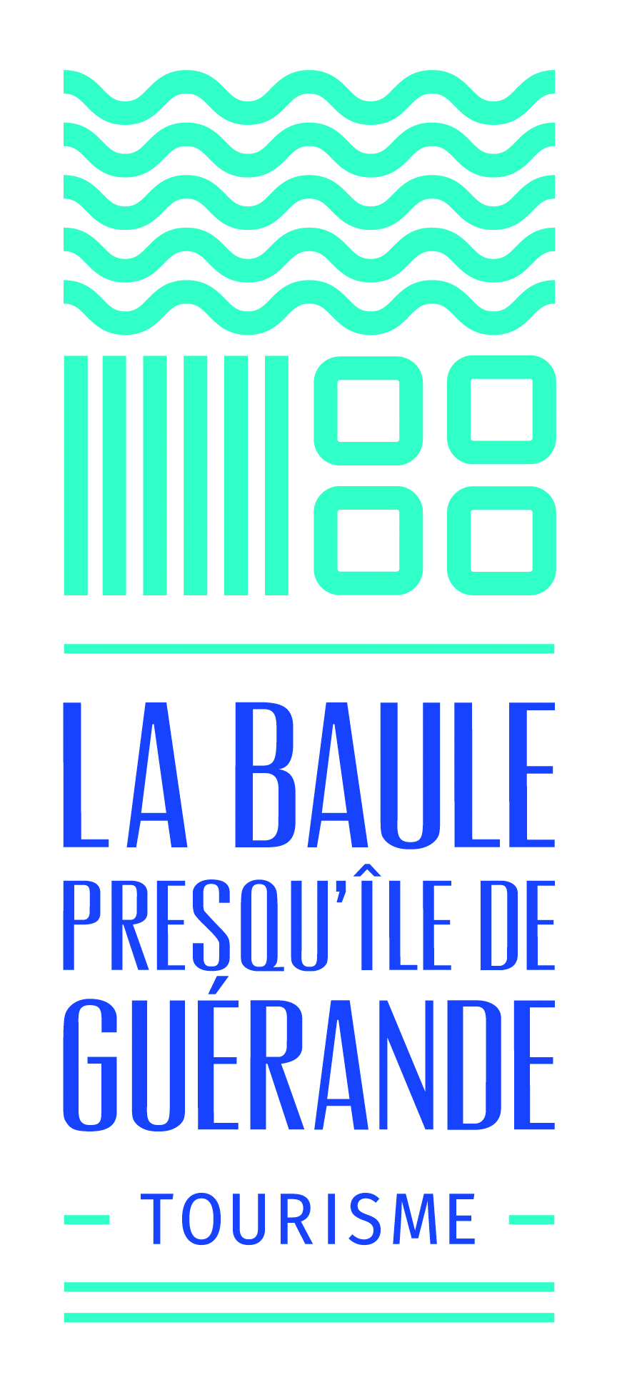 Logo turquoise La Baule Presqu ile de Guerande