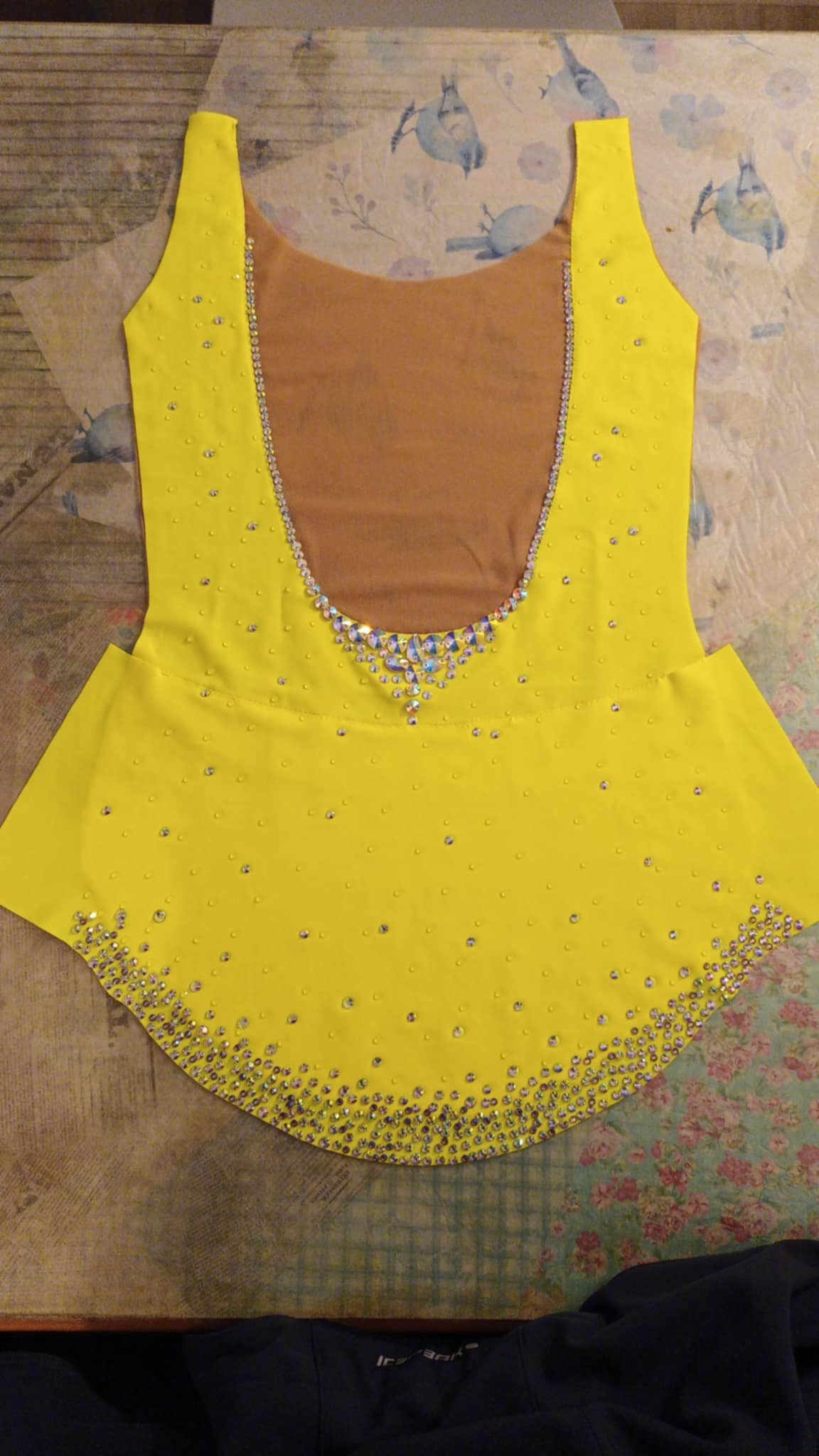 Justaucorps gymnaste jaune