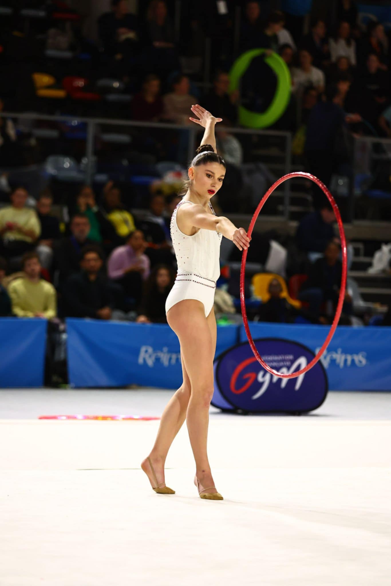 Gymnaste blanc femme