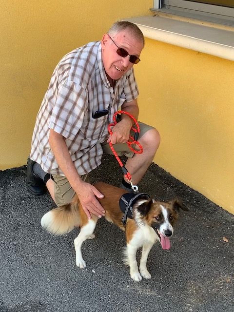 09 08 20 psto with his new human ready to leave