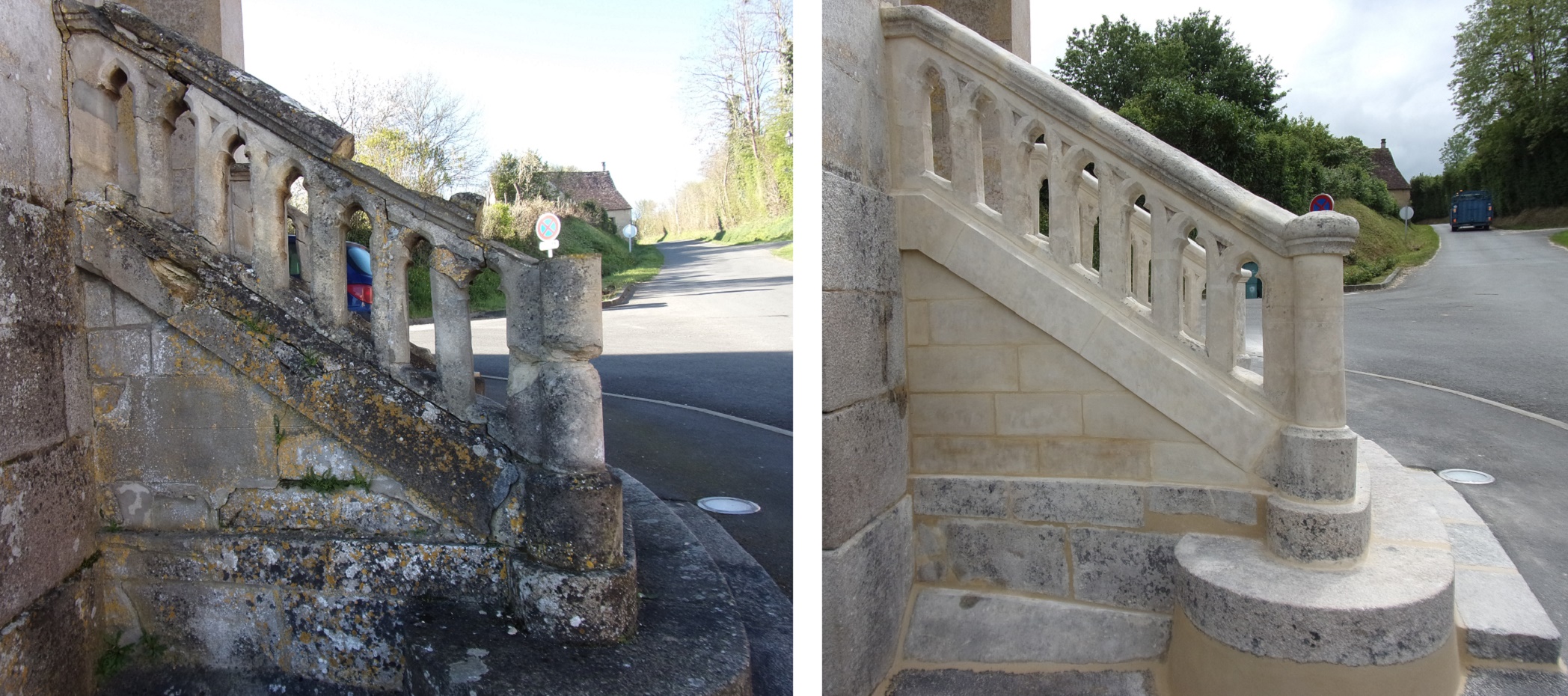 Restauration main courante