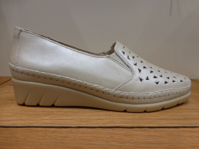 LUXAT Emchaus blanc cass Mocassin perfor