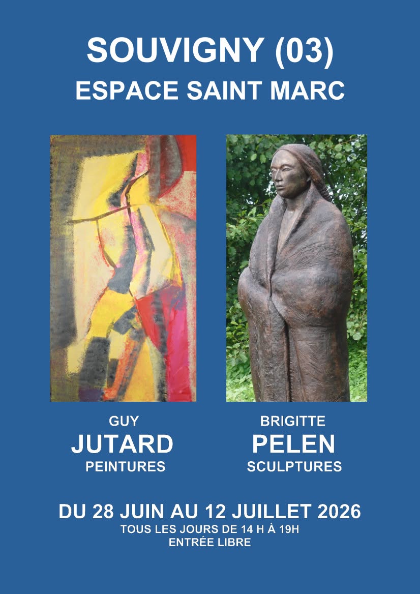 Guy JUTARD et Brigitte PELEN exposent à l'espace Saint-Marc