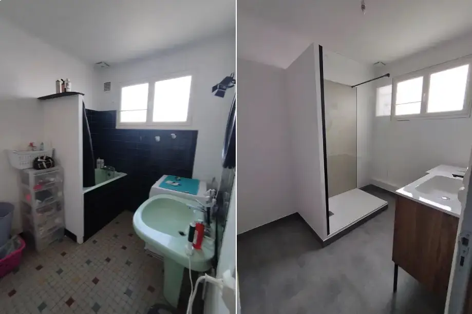 Remplacement d une baignoire par une douche a bouguenais