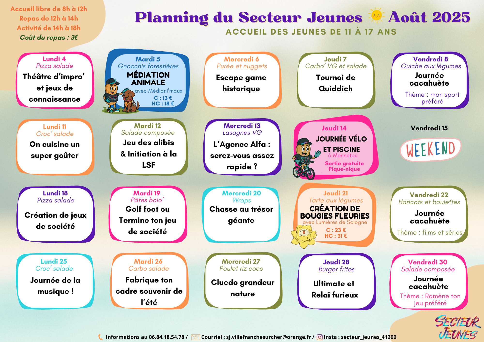 Planning aout sj 2025