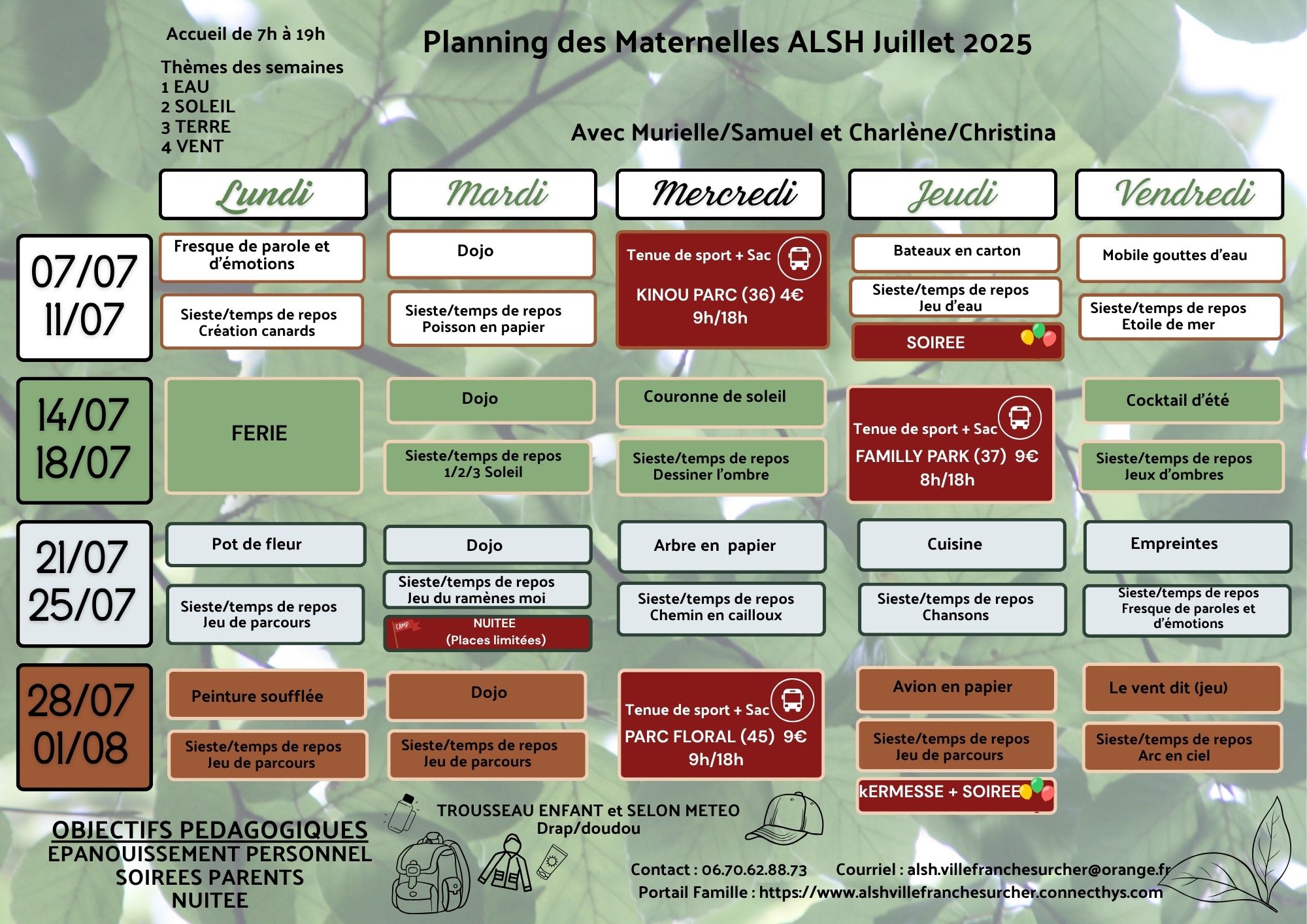Maternelle juillet