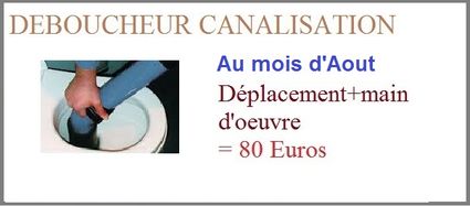 Debouchage wc canalisation lavabo aout Garges les Gonesse