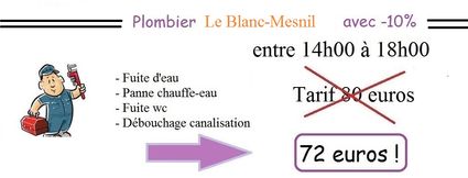 Tarif plomberie Le Blanc-Mesnil