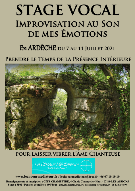 Stage vocal au son de mes e motions 2021