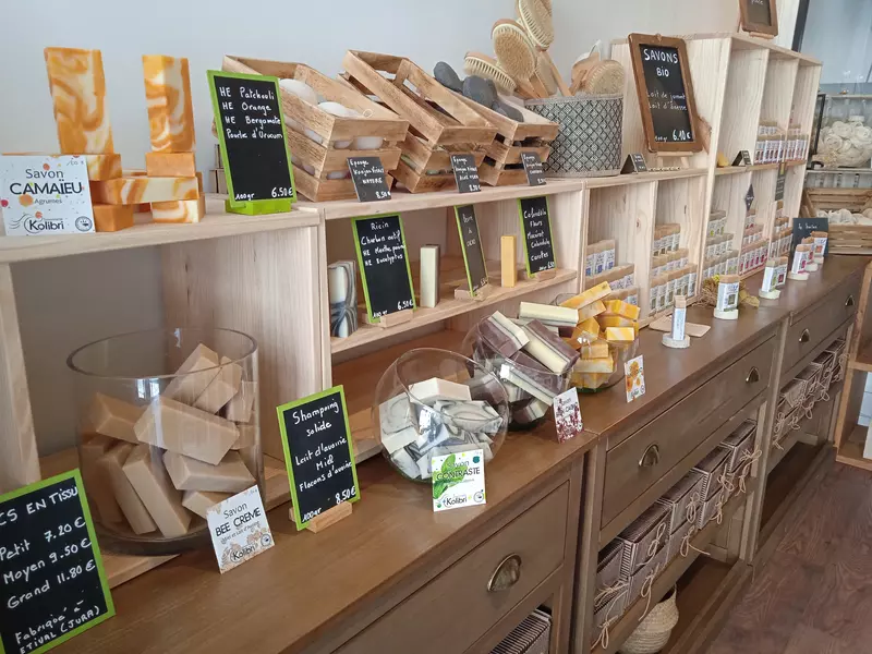 Savons Kolibri en vente en boutique de revendeur dans le Jura, à Clairvaux-les-Lacs