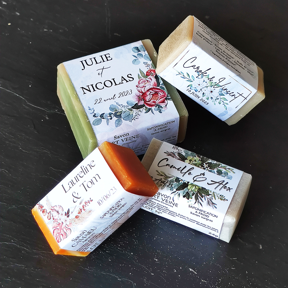 Savons artisanaux Kolibri au format invité 25g.