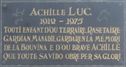 Achille plaque