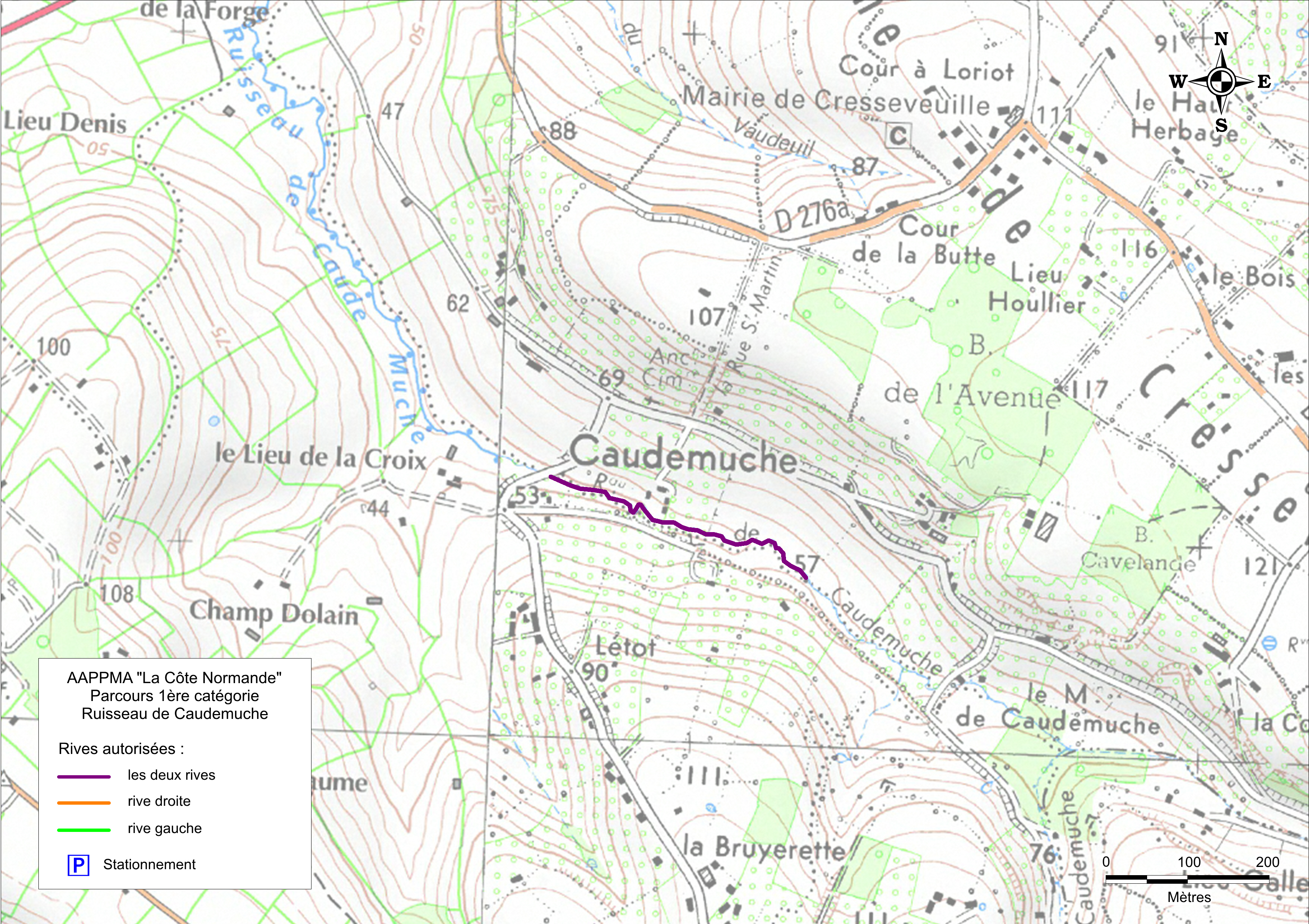 Parcours CN cat1 Caudemuche