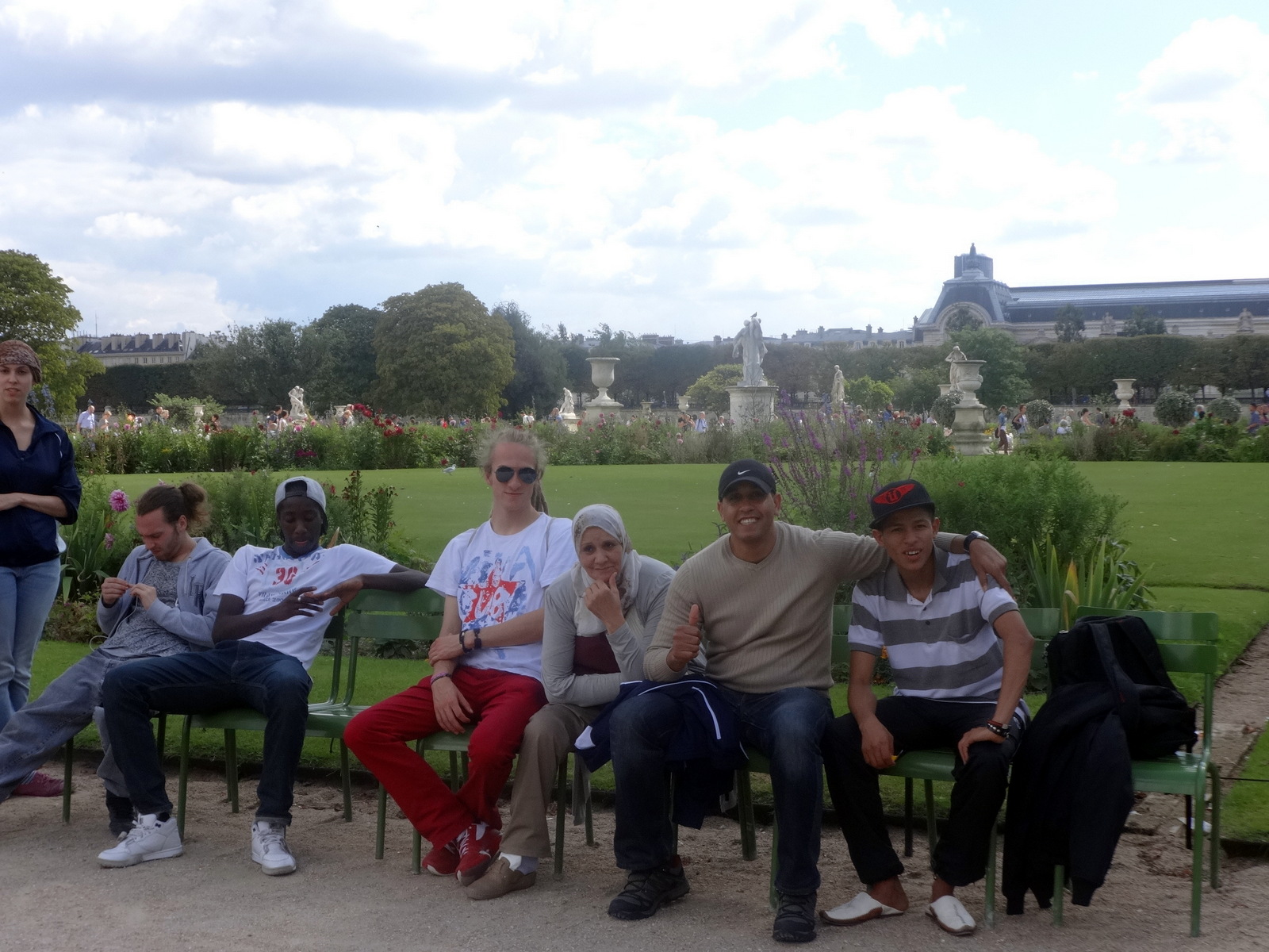 ... et un autre groupe : Marina, Yann, Marvin, Lenni, Najat, Abdelrrazak, Abdelatif