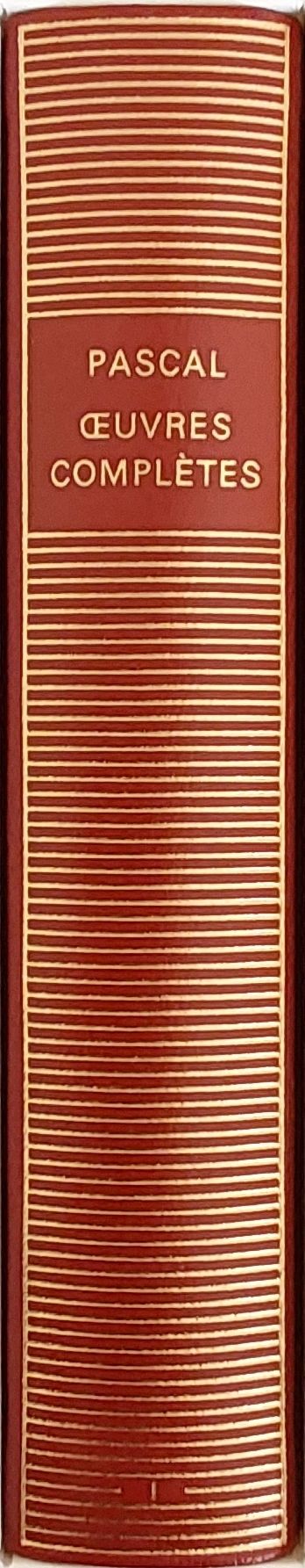 Volume 34 de Pascal dans la Bibliothèque de la Pléiade.