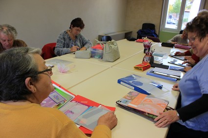 Quelques bavardages mais aussi beaucoup de concentration pendant les séances !