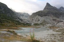 Eaux de fonte du glacier suisse de Mont-Miné / Photos de Suisse