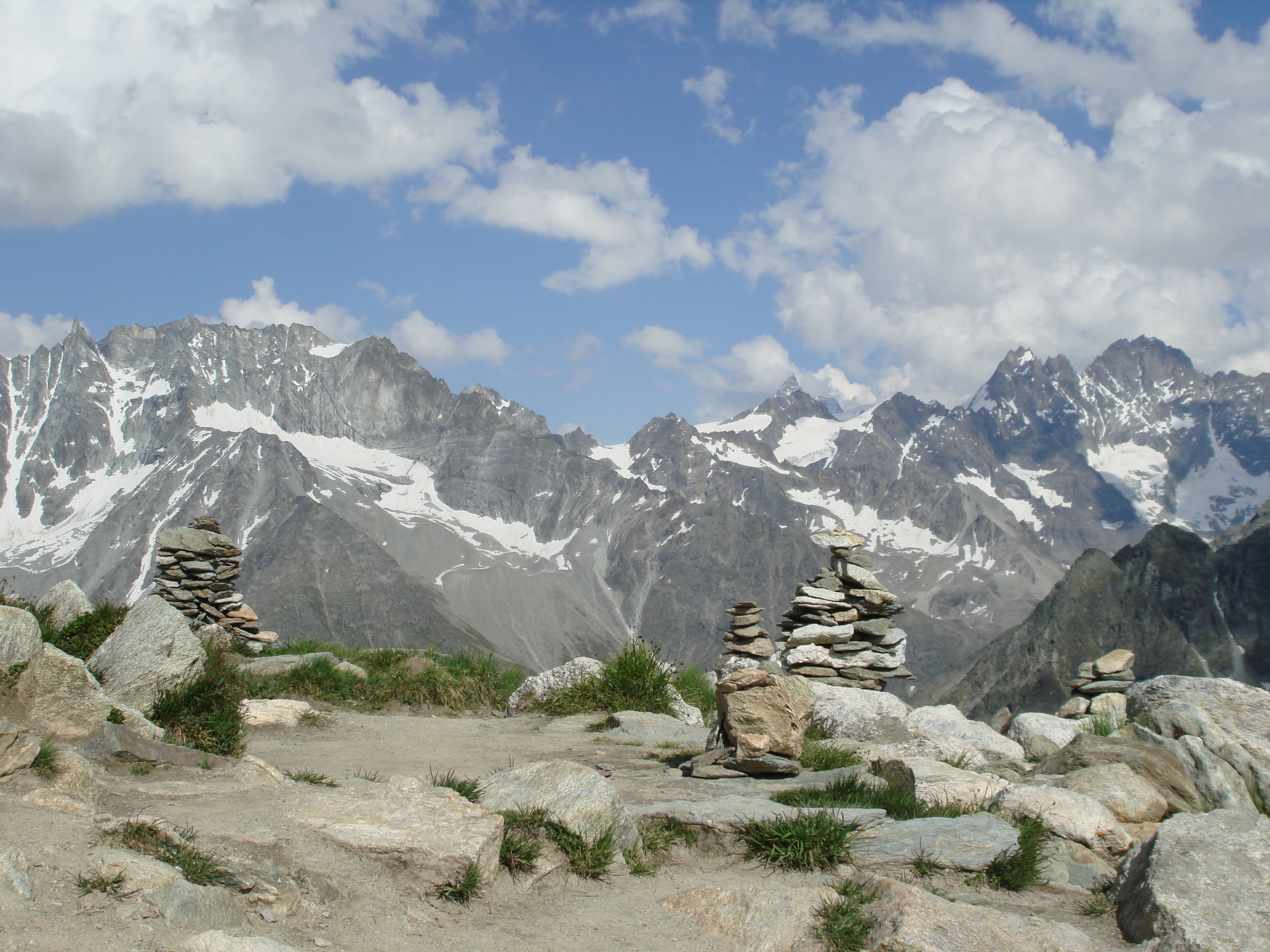 Pas de Chèvres dans les Alpes valaisannes suisses