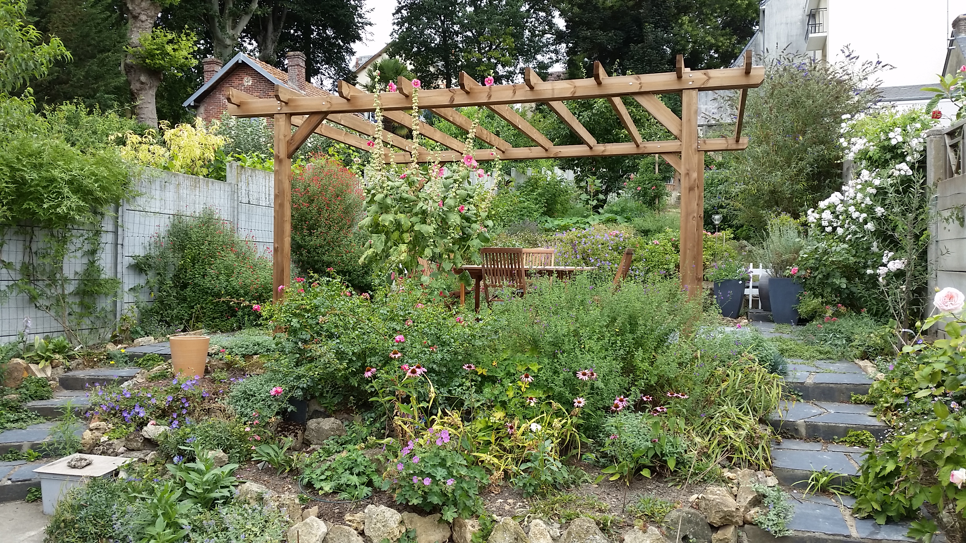 Pergola bois autostable