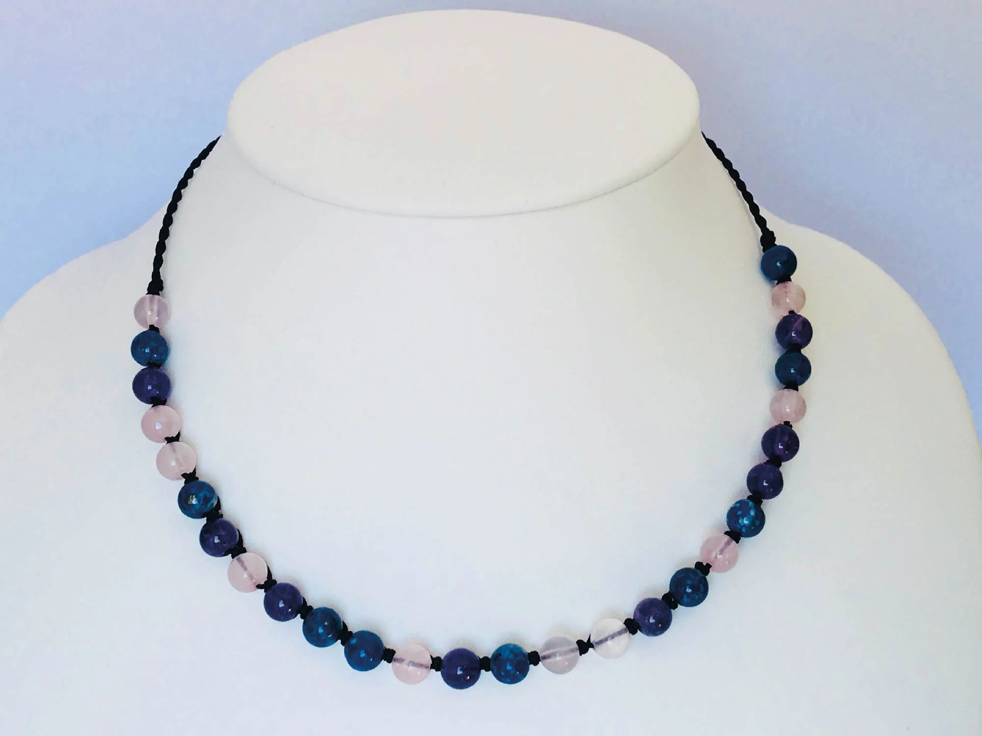 Collier stress et migraine en pierres naturelles