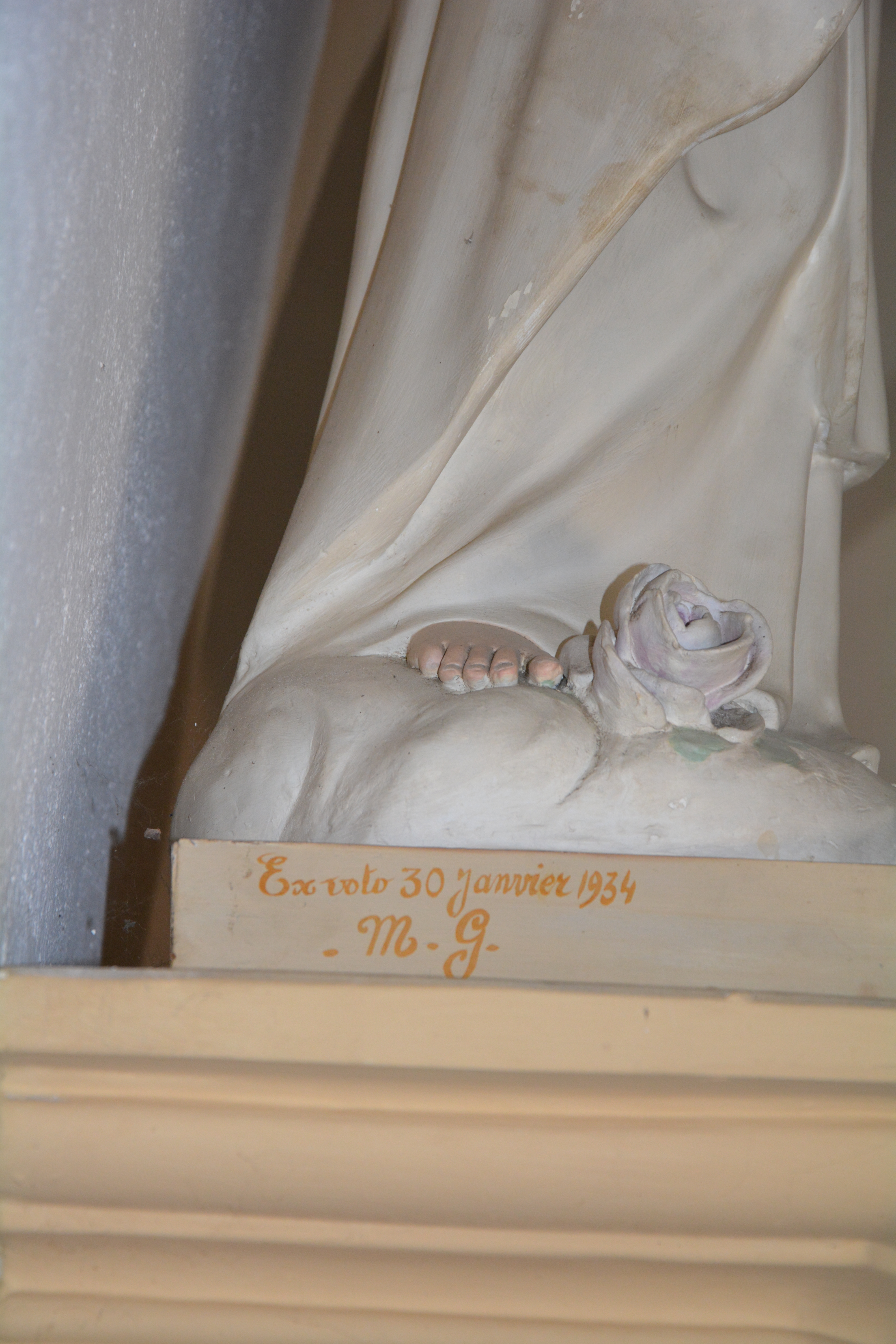 Vinezac patrimoine eglise statue dsc 0623
