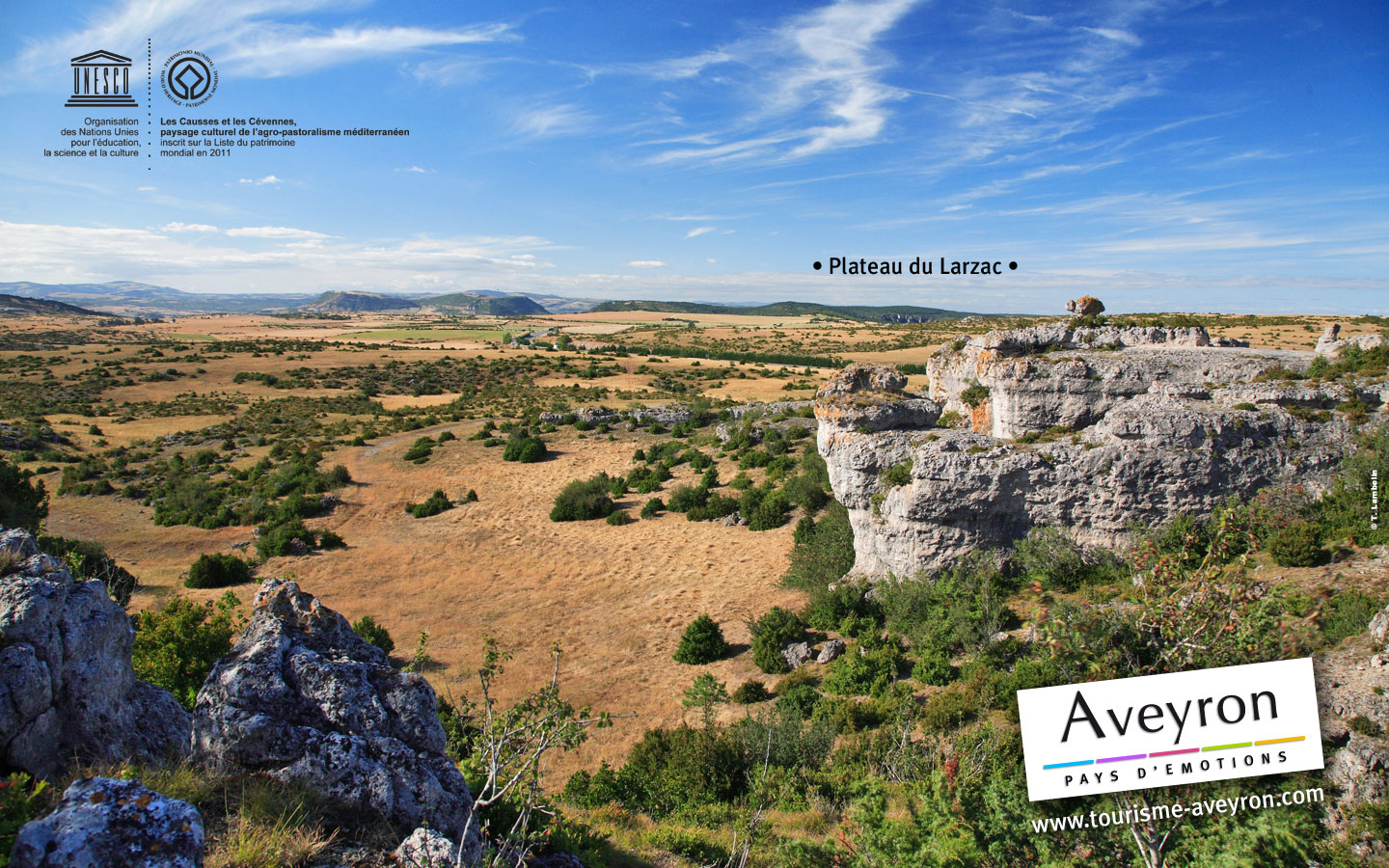 Fond larzac Aveyron Tourisme