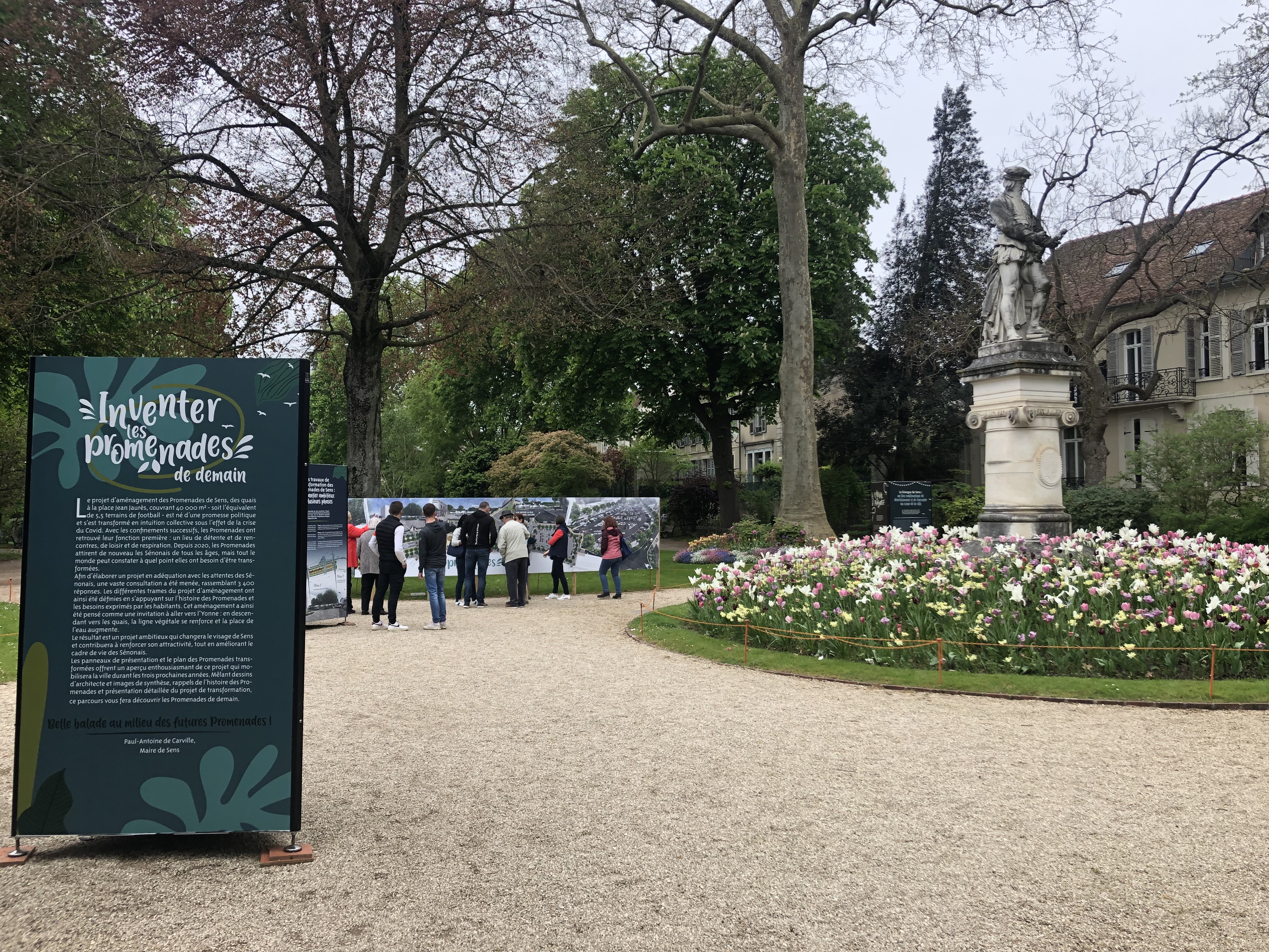 Projet de rénovation d'une partie des promenades de Sens